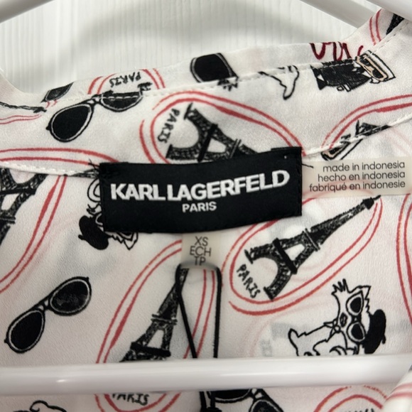 Karl Lagerfeld Button Down Shirt Size XS - Picture 3 of 6